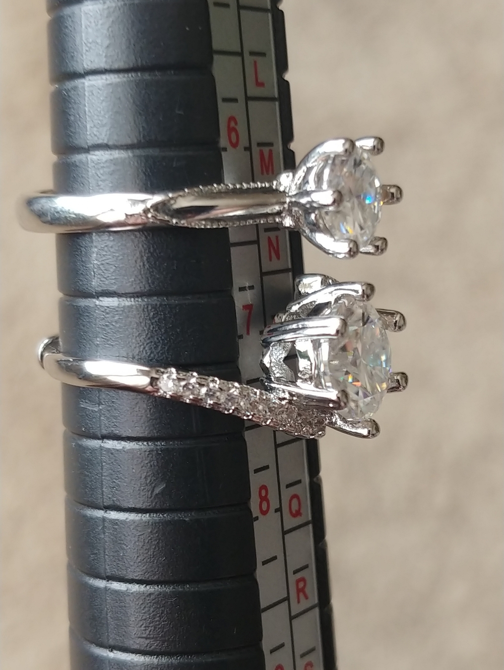 Moissanite Rings-2 - Picture 3 of 8